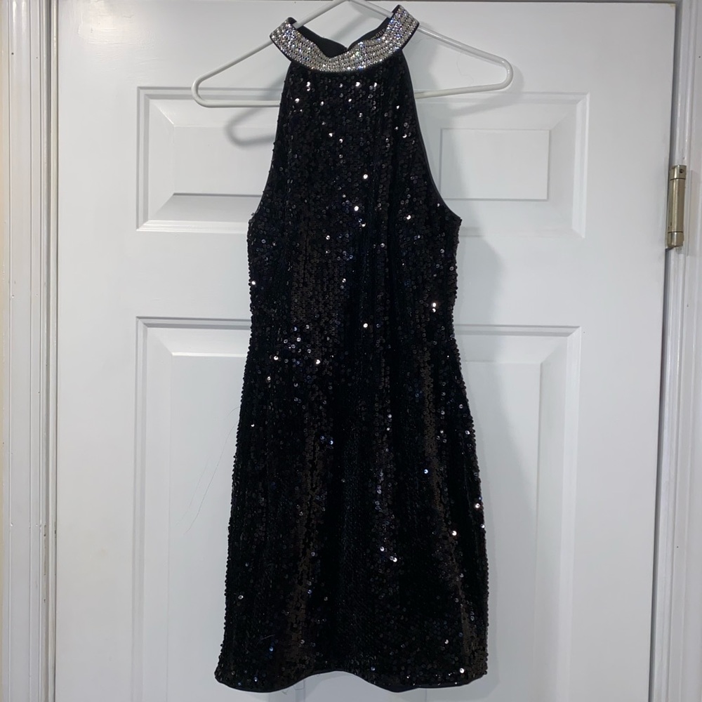 Sequence black dress